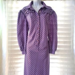 Vintage Xl purple shirt dress